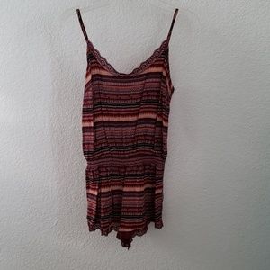 Burgundy Romper